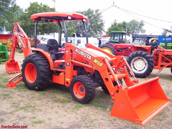 2011 KUBOTA M59 OROPS 4WD LOADER BACKHOE TRACTOR!