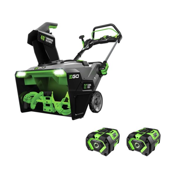 Ego Snt2114 Ego Power+ 21In. Snow Blower With Steel Auger Kit, Two 7.5Ah Batteries And Rapid Charger
