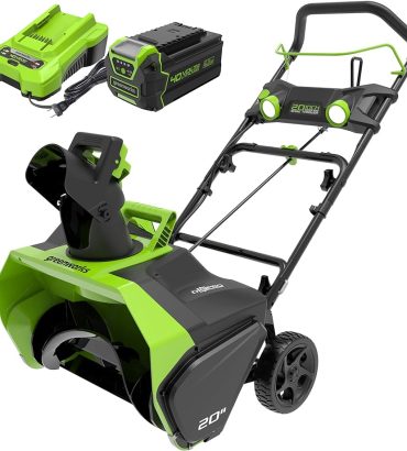 Greenworks 40V 20-inch Cordless Brushless Snow Blower with 4.0 Ah Battery and Charger, 26272