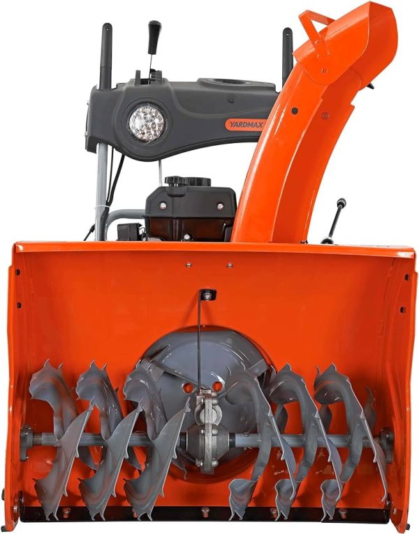 28 in. 252 cc Two-Stage Self-Propelled Gas Snow Blower with Electric Start Headlight