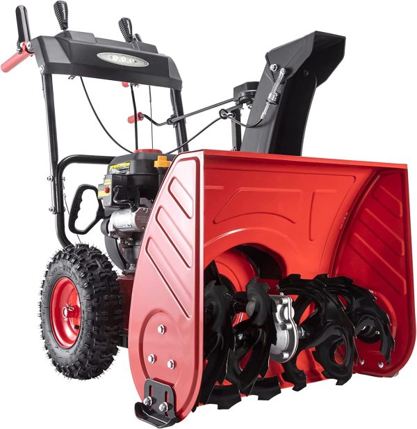 PowerSmart PSSW24 24 in. 212cc 2-Stage Electric Start Gas Snow Blower