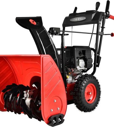 PowerSmart 24" 212cc Gas Snow Blowerwith Self Propelled, Electric Start