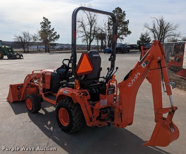 2022 KUBOTA BX23s 4X4, OROPS LOADER BACKHOE TRACTOR WITH MID-MOUNT MOWER