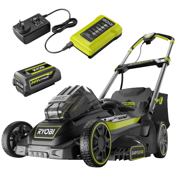 Ryobi 36V 46cm 4.0Ah Brushless Cordless Lawn Mower Kit
